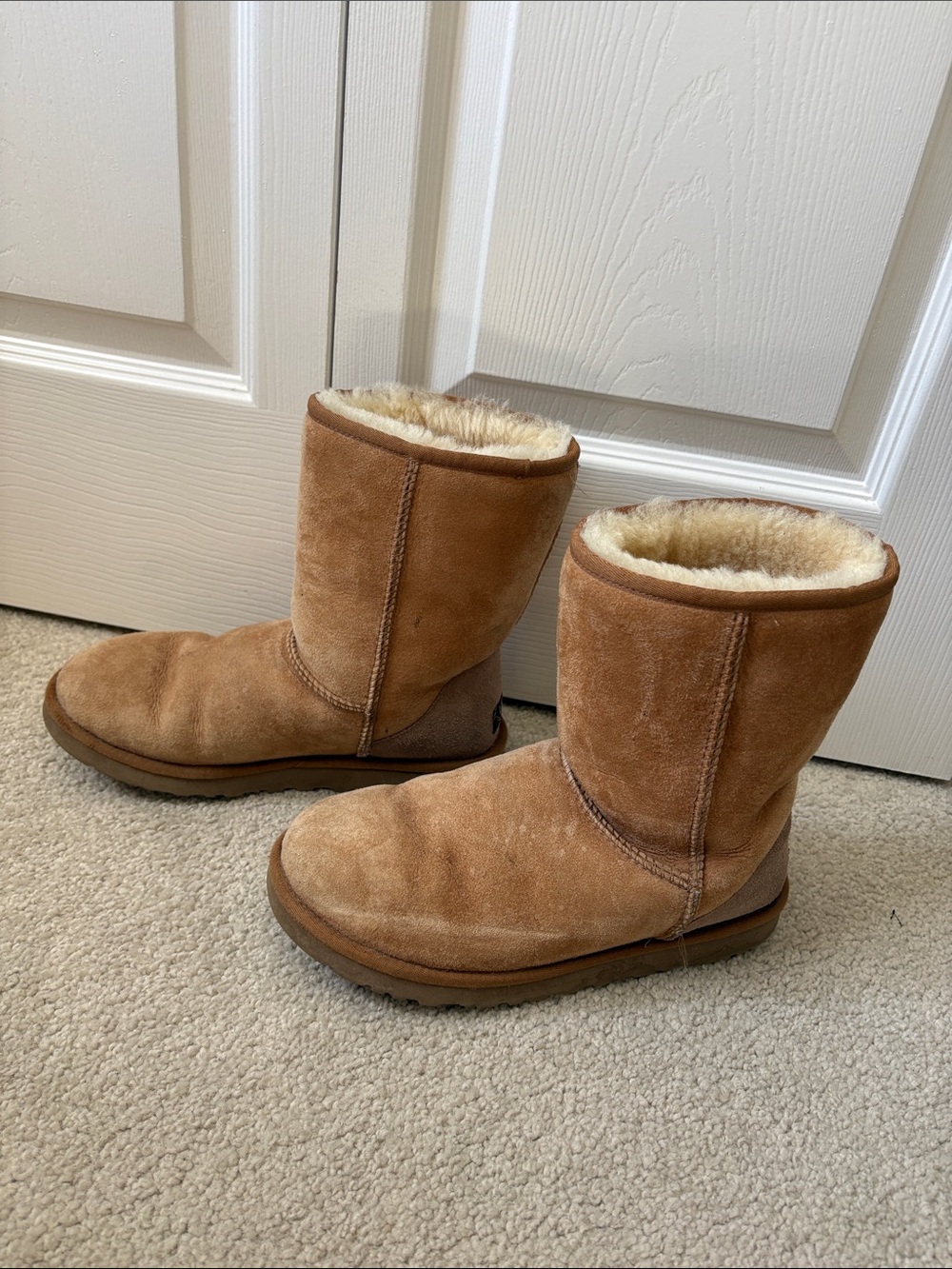 UGG Chestnut Suede Shearling Lined Short Boot